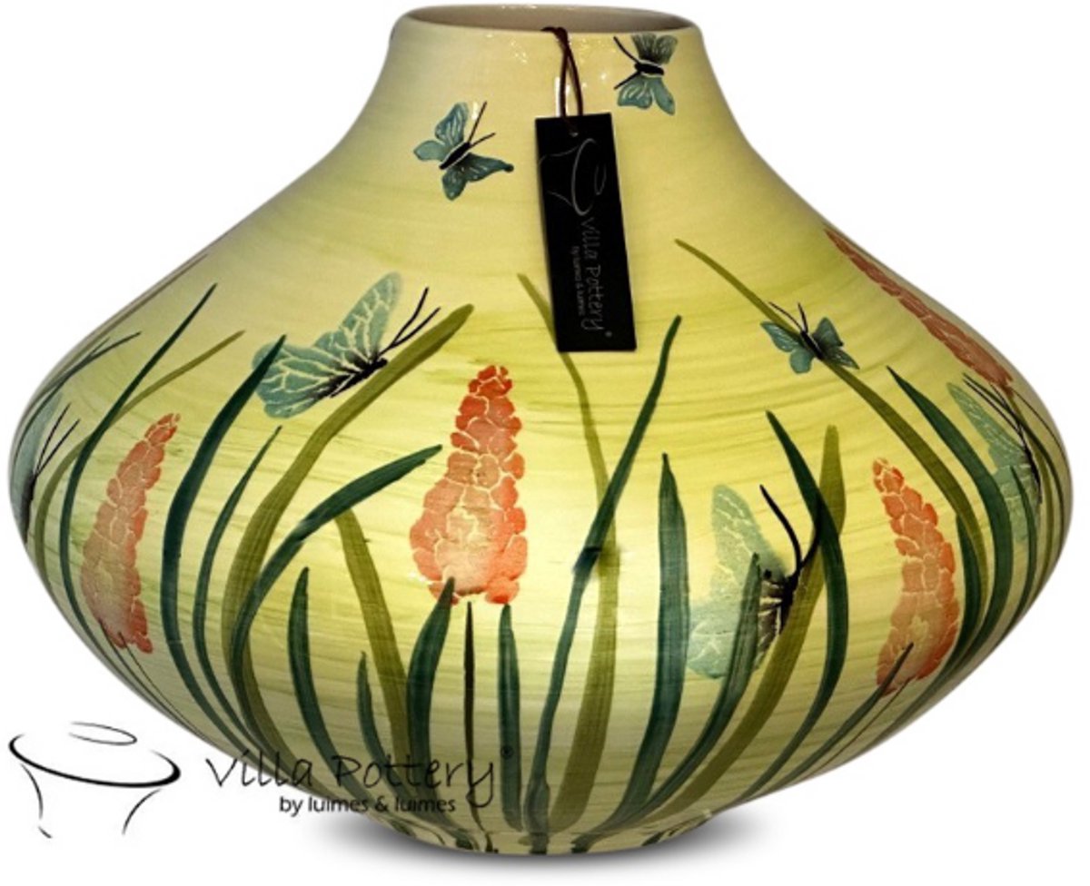 Villa Pottery Vaas - Villa Pottery - Woondecoratie - Keramiek - Decoratie - Quinn 1 Vaas Geel