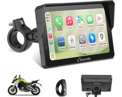 CARPURIDE W702SPRO CarPlay-scherm - motor navigatie - Plug-and-play BM05-beugel - bedrade controller - CarPlay en Android Auto