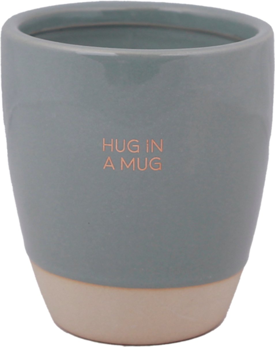 MY FLAME - Sojakaars in theekop - HUG IN A MUG - Geur: Tea Noir - Maat: D9 x H10 cm - Branduren: 60u