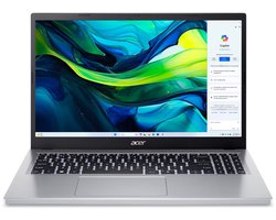 Acer Aspire Go 15 AG15-32P-33L3 Intel Core 3 N355 Laptop 39,6 cm (15.6") Full HD 8 GB DDR5-SDRAM 512 GB SSD Wi-Fi 6 (802.11ax) Windows 11 Home Zilver