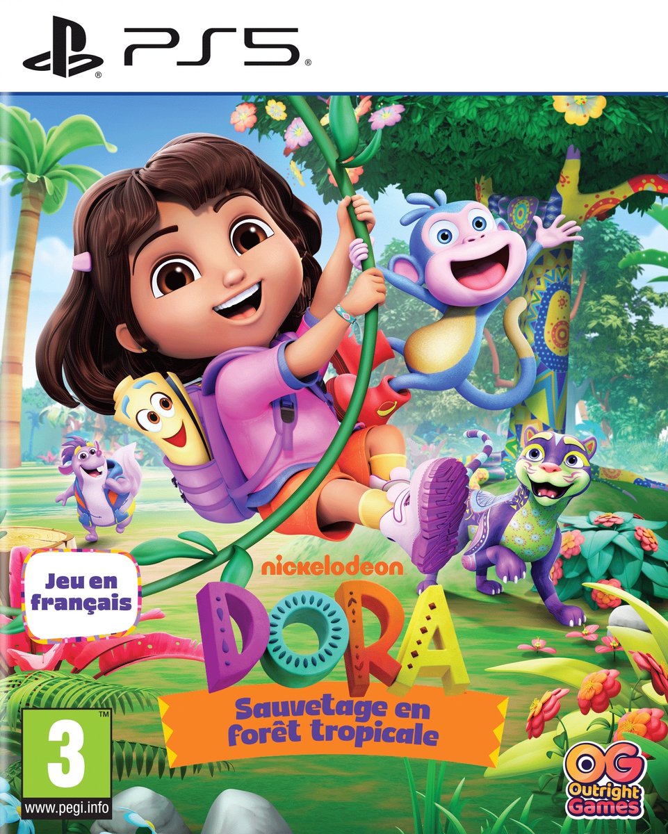 PlayStation 5-videogame Outright Games Dora : Sauvetage en forêt tropicale
