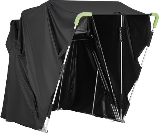 VEVOR Motortentgarage, Motorhoes 3460x1375x1900 mm, Motorgarage met veiligheidsslot, 600D Oxford vouwtent, Weerbestendige motorhoes met ventilatieramen, Zwart