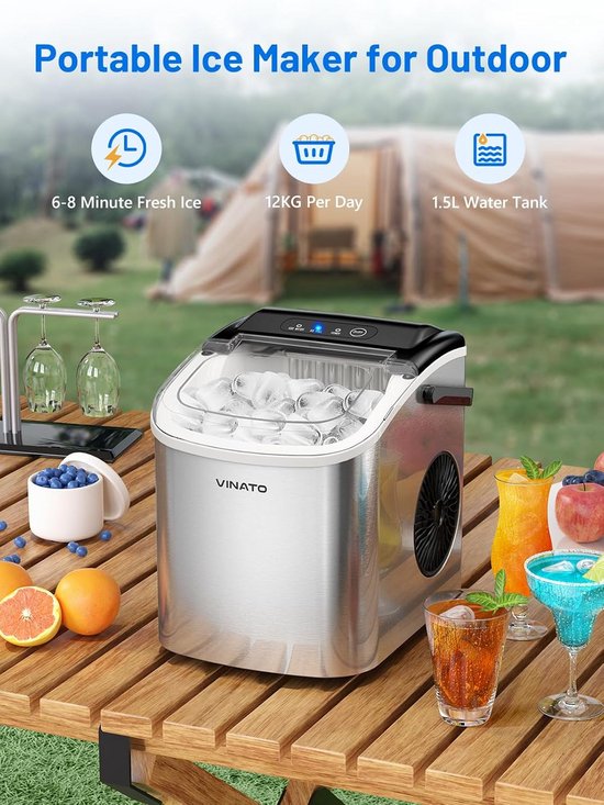 Compacte IJsmachine voor Keuken en Camping - Snelle IJsvorming — afbeelding 4