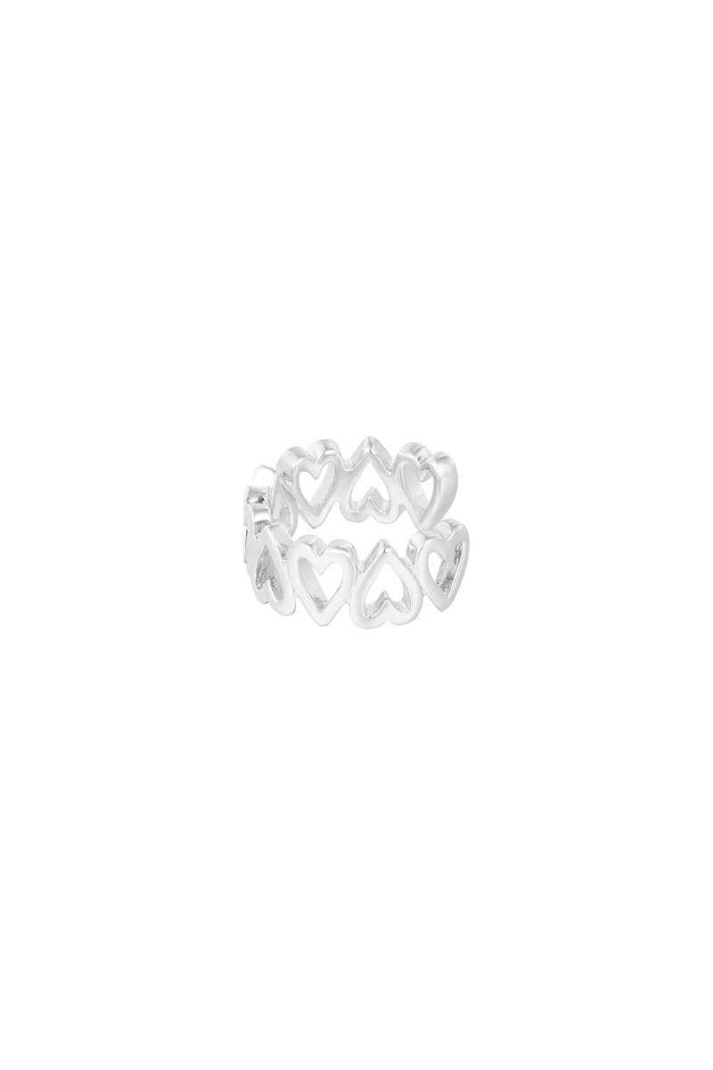 YWG - earcuff heart bliss - Zilver kleurig