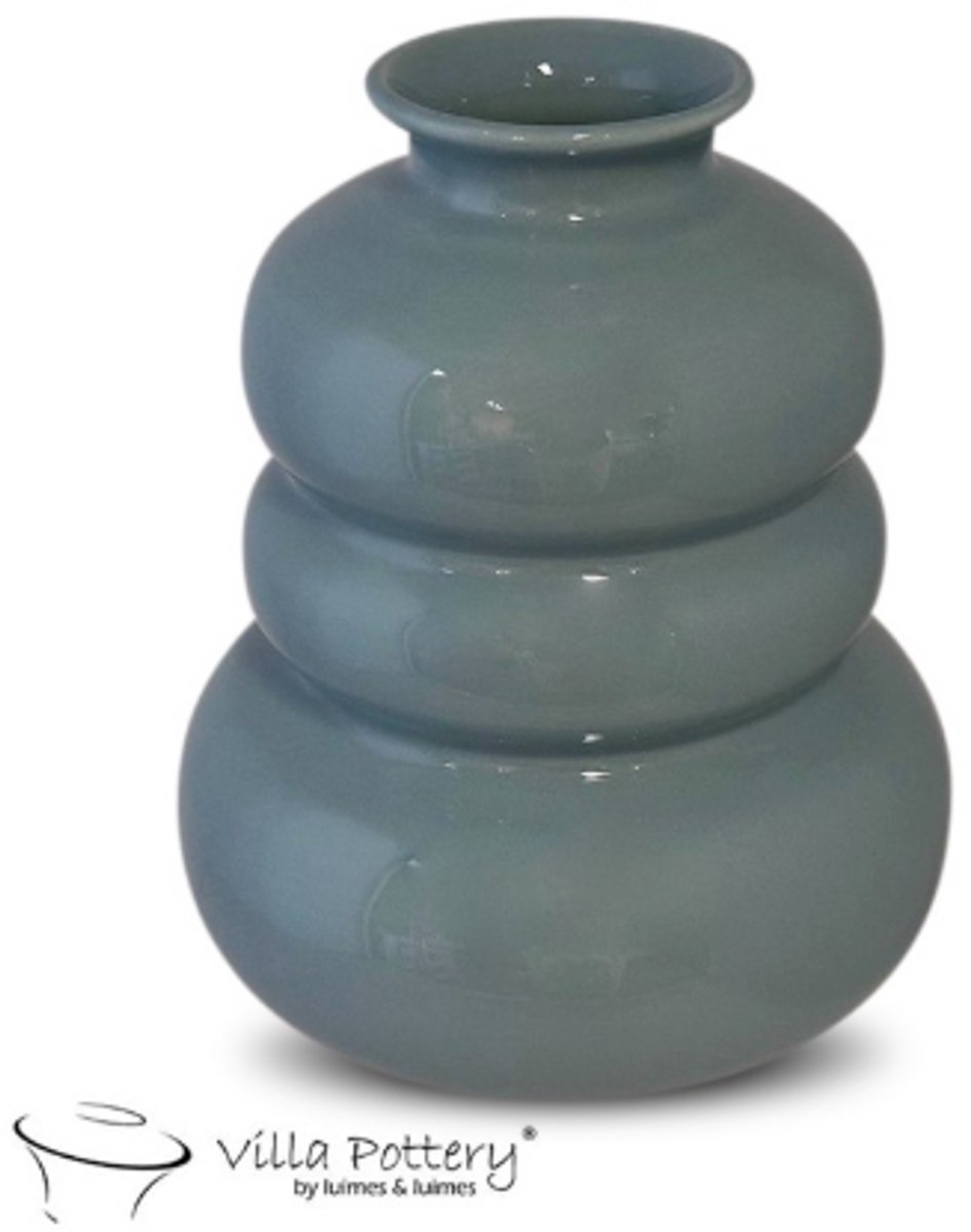 Villa Pottery Vaas - Villa Pottery - Decoratie - Woondecoratie - Keramiek - Waterdicht - Bolla Vie 1_1 Light Blue Lichtblauw