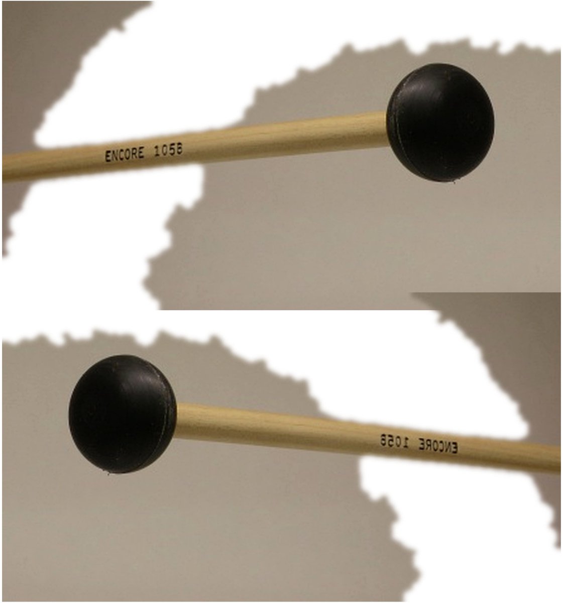 Encore Mallets 105B 1″ Oval Soft Rubber Drumstokken voor marimba, percussie, woodblock