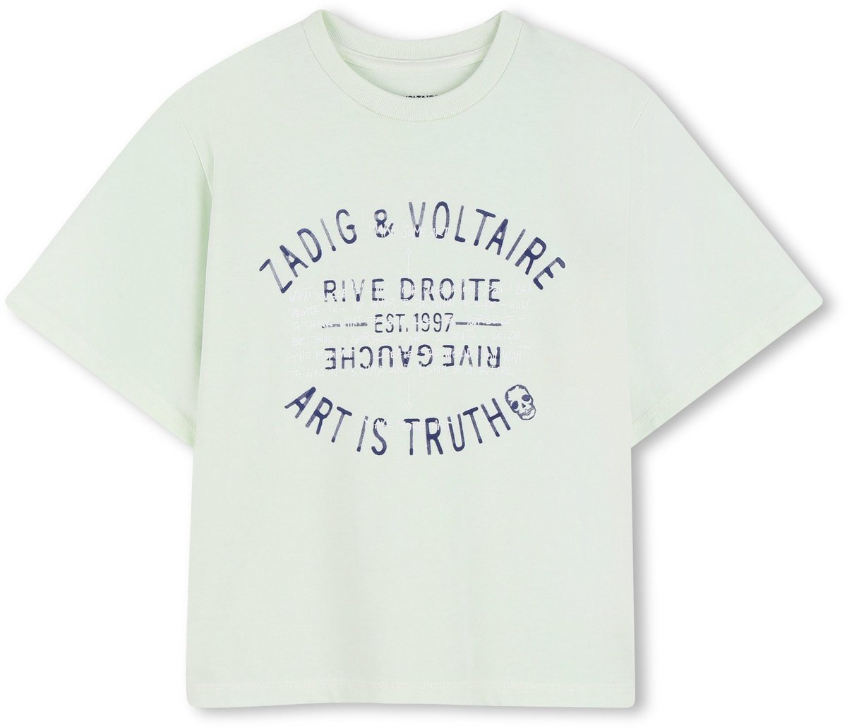 Zadig & Voltaire - Short Sleeve T-Shirt - Green - Maat 152