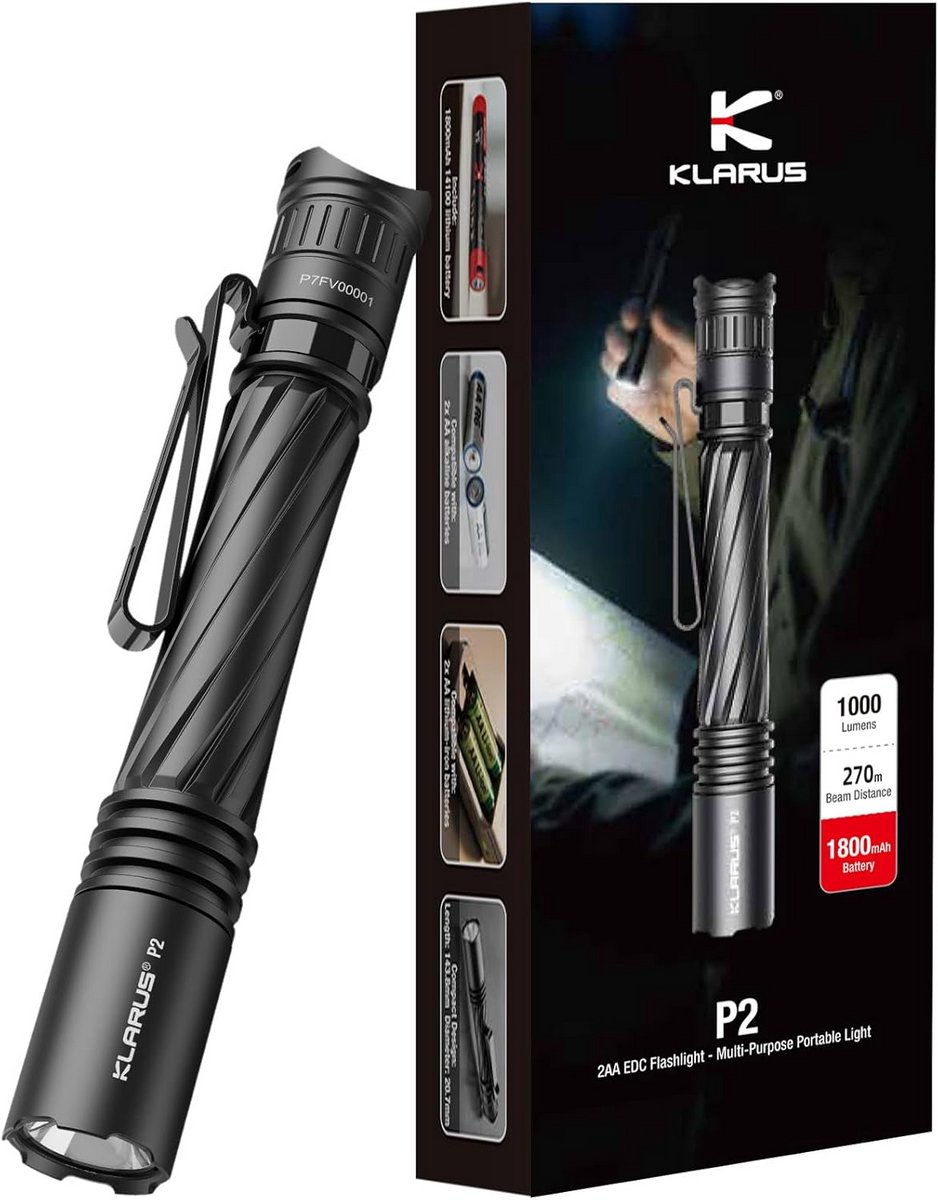 Krachtige Penlamp 1000 Lumen met USB-C Opladen - Compact Zakformaat Zaklamp