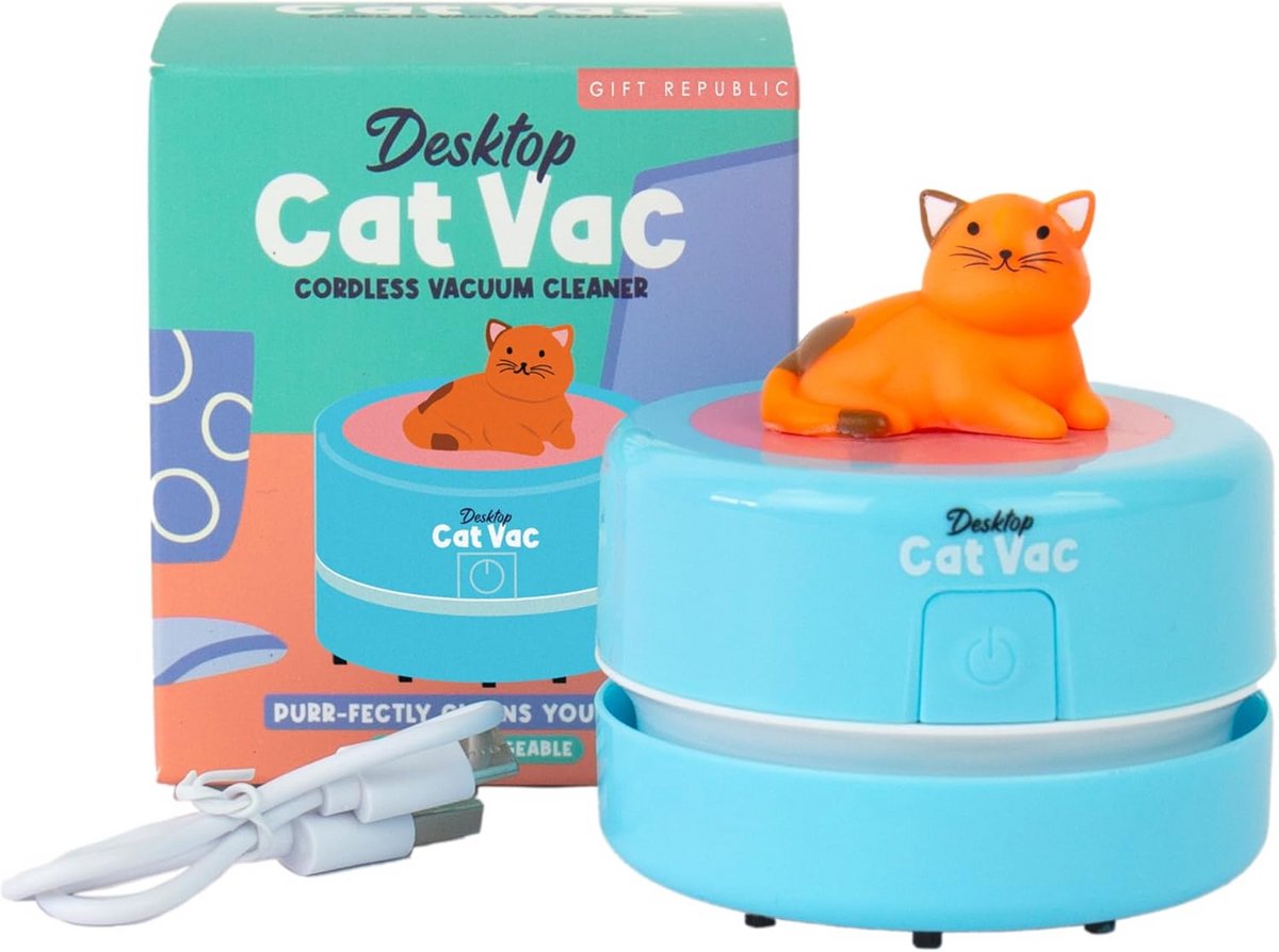 Oplaadbare Mini Stofzuiger voor Bureau met Kattenontwerp