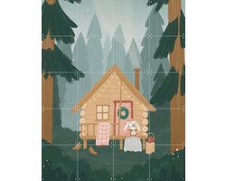 IXXI Winter Forest, Studio Phie - 80 x 100 cm - Gratis ophangtool - Grote wanddecoratie en posters - Fantasierijk, Illustraties, Speels, Babykamer