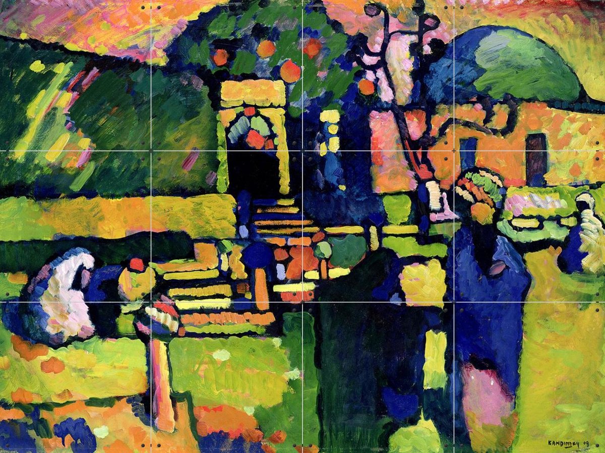 IXXI Arabian Graveyard, Kandinsky & Bridgeman Images - 80 x 60 cm - Gratis ophangtool - Grote wanddecoratie en posters - Olieverf, Kleurrijk