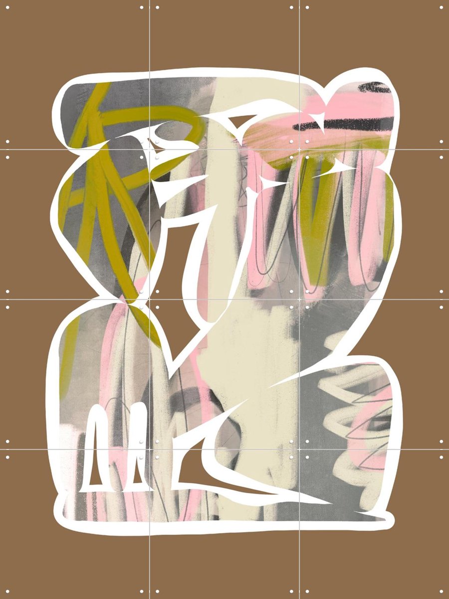 IXXI Abstract Botanical II, Bohomadic Studio - 60 x 80 cm - Gratis ophangtool - Grote wanddecoratie en posters - Digitale Kunst, Abstract