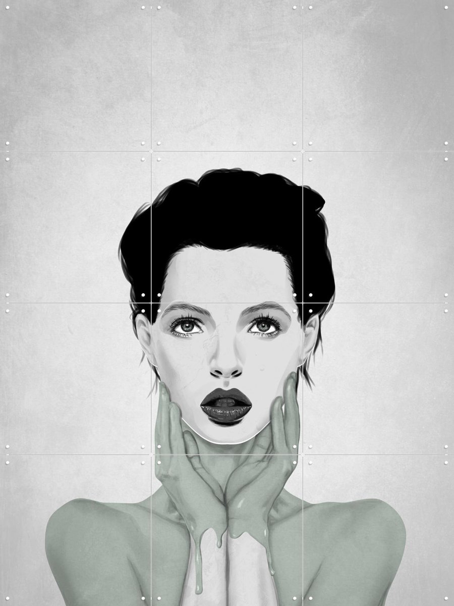 IXXI The Painter, Erik Andreas - 60 x 80 cm - Gratis ophangtool - Grote wanddecoratie en posters - Illustraties, Line art, Slaapkamer, Woonkamer