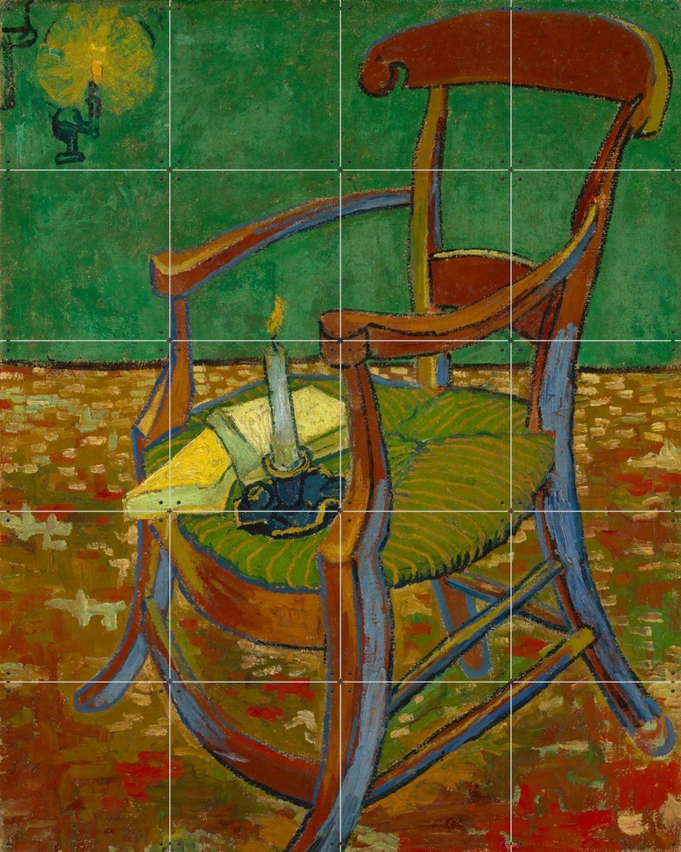 IXXI De stoel van Gauguin (1888), Vincent van Gogh (1853 - 1890) & Van Gogh Museum - 80 x 100 cm - Gratis ophangtool - Grote wanddecoratie en posters