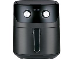 REN® Airfryer xl - Airfryer xxl - Heteluchtfriteuse - 6 Liter - Timer tot 60 Minuten - Zwart - 39cm x 29cm x 34cm