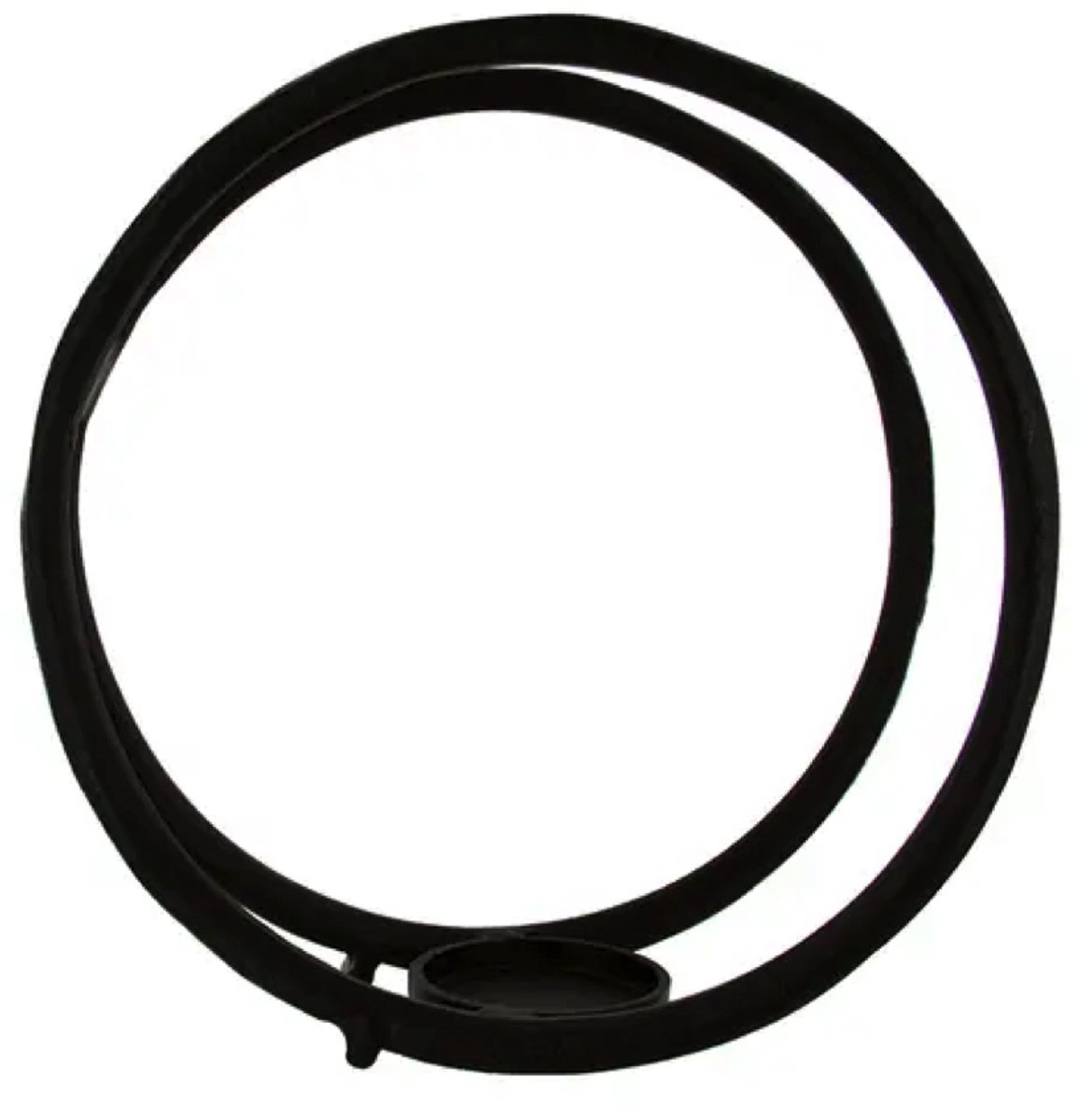 RING CANDLE HOLDER BLACK L