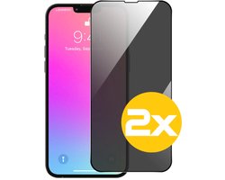 Privacy Screenprotector Geschikt Voor iPhone 12 Mini - Volledige Beschermglas - 2 Stuks