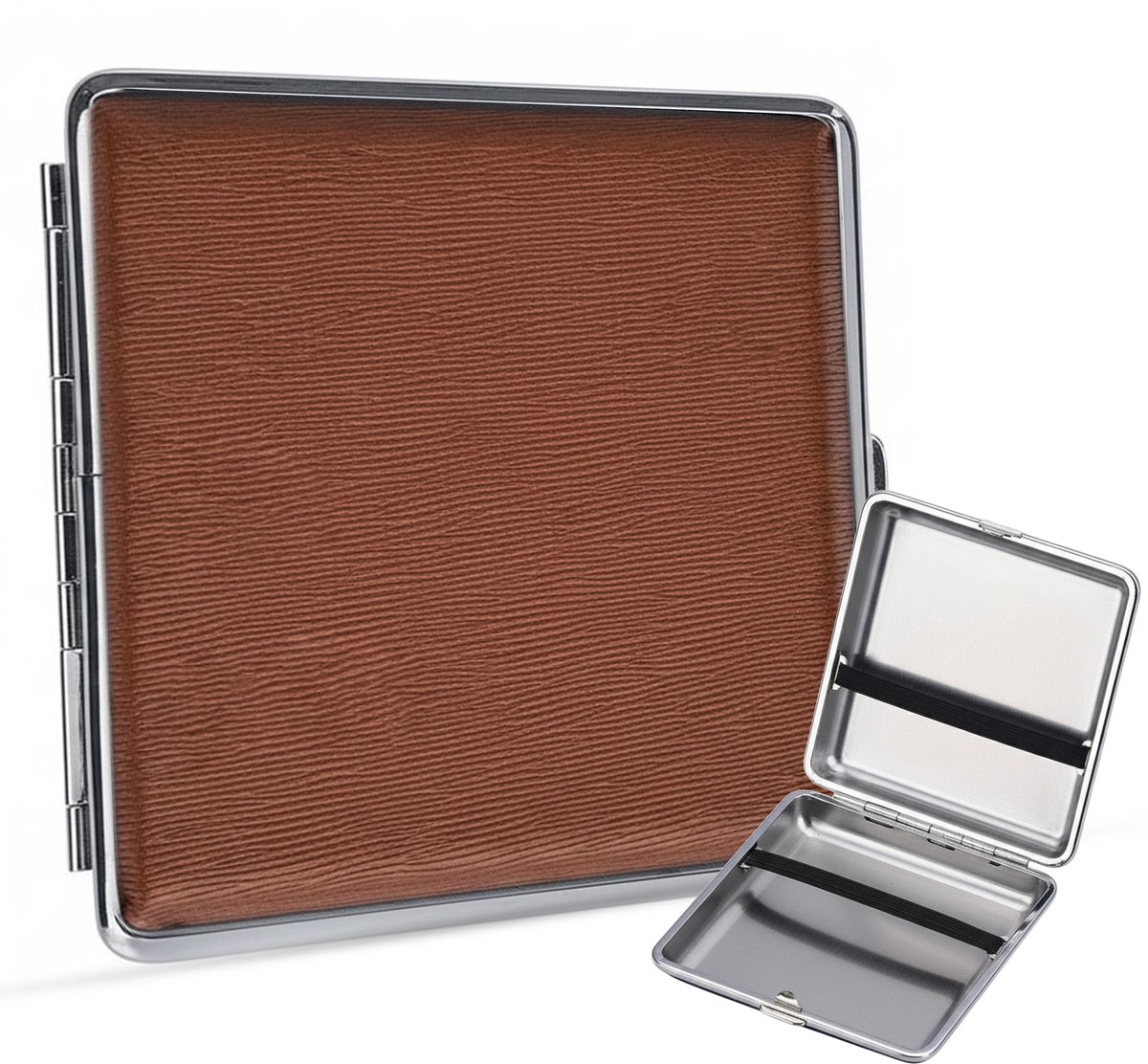 Sigarettendoosjes Bruin - 20 Sigaretten - Luxe Sigarettenhouder