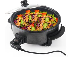Elektrische Multi Pan met Deksel Multifunctioneel 30 cm 5.6L 1500W