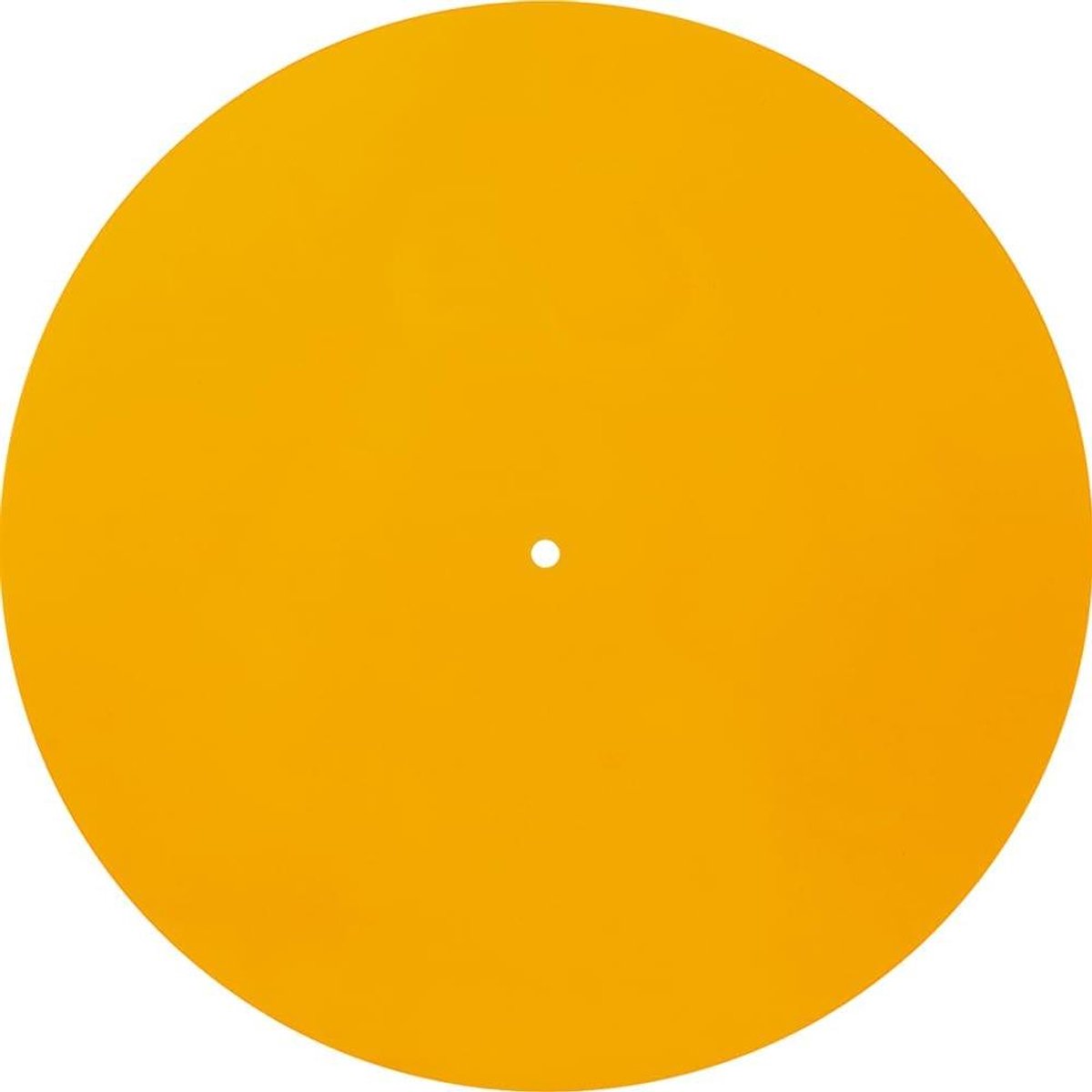 Allecto - Acryl Platenspeler Mat - Draaitafel Mat - 11.8 Inch - Slip Statische - Platte Ronde Beschermende Vinyl LP Records Platter Slipmat Pads - Geluid Verminder - Cleaner Akoestische Geluid - Oranje