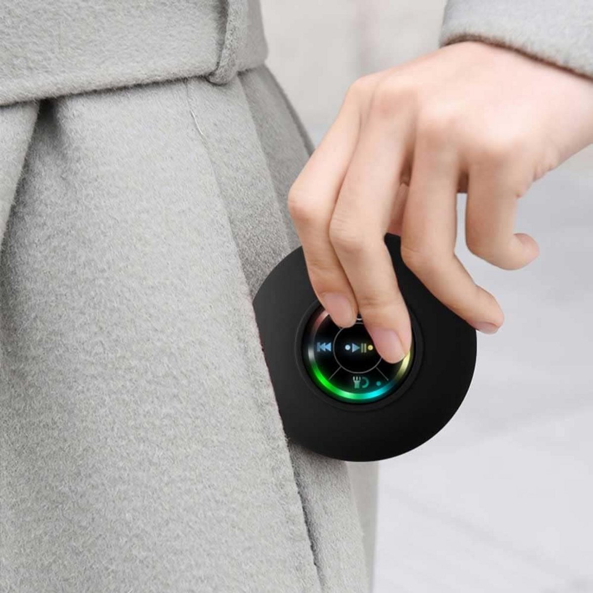 Draagbare Waterdichte Bluetooth Speaker met Kleurrijk Licht