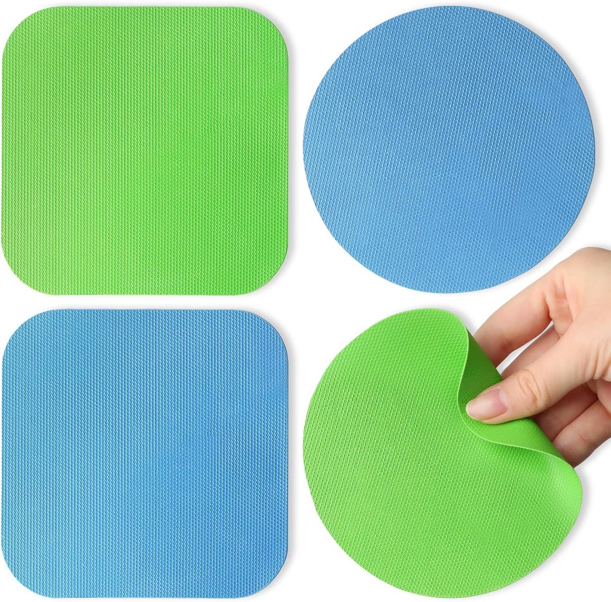 Set van 4 Antislip Rubberen Potopener Pads voor Vastzittende Deksel Openen