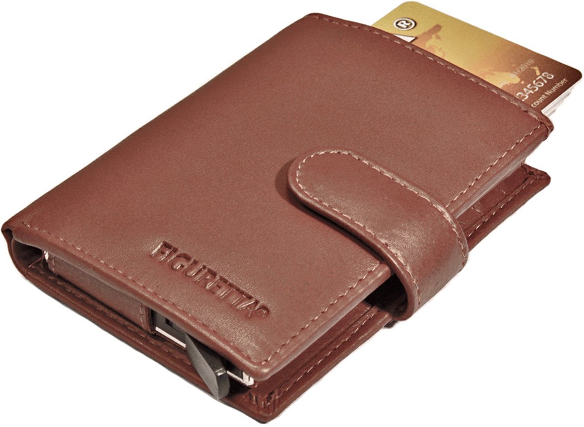 Figuretta Card Protector 4.01197.30 RFID - Creditcardhouder - Leer - Cognac