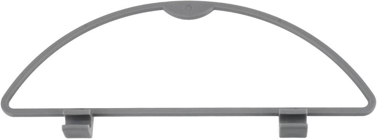 Allecto - Vuilnisbak D-ring Vervanging - Caravan accessoire - Grijs - Hartal vuilnisbakken - 38mmx10mm - Oude Stijl Compatibel - Grijs plastic - 1x Vuilnisbak Hanger voor Caravans, Campers en Boten