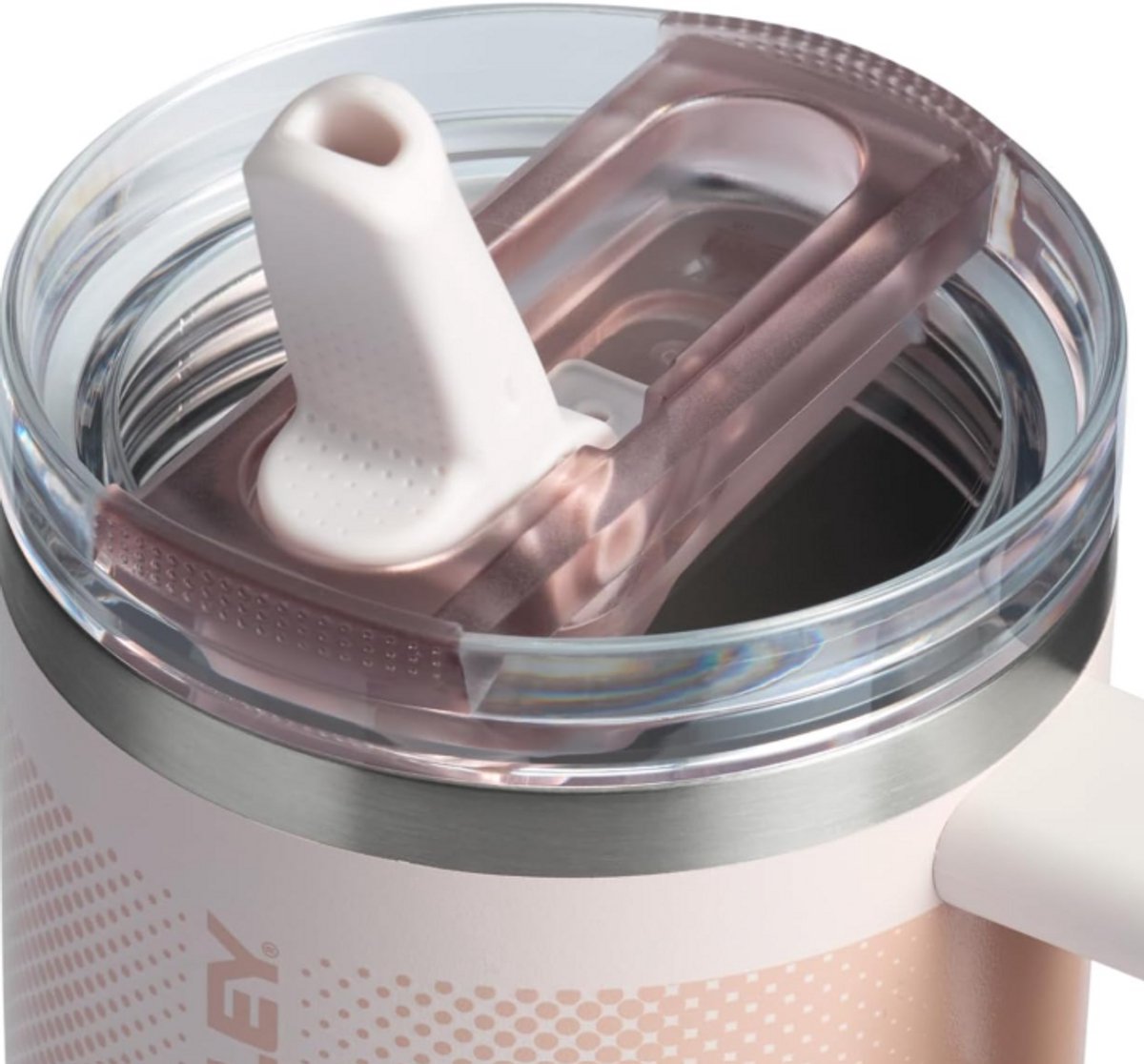 STANLEY Quencher ProTour Flip Straw Tumbler 20oz – Rose Quartz Fade - Lekvrije Drinkbeker met Rietje & Handvat – RVS Geïsoleerd – BPA-vrij – Cupholder Geschikt – foto 3