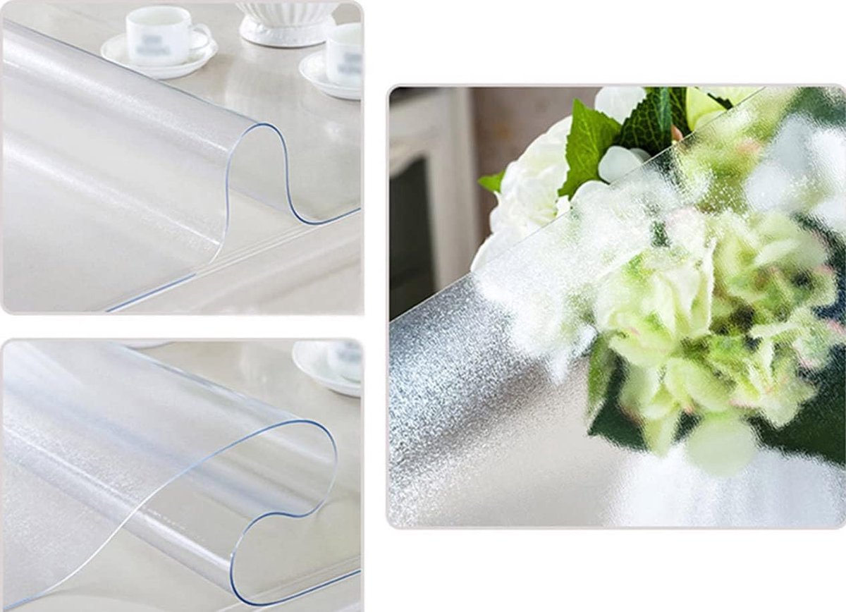 Transparant PVC Tafelkleed 1,5 mm - Waterdicht Tafelbeschermer op Maat
