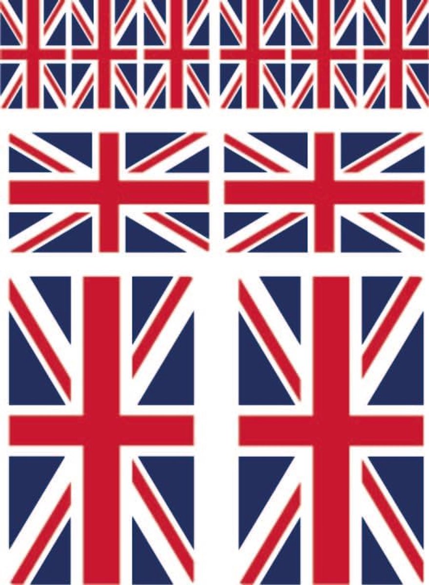 10 Stuks Vlagstickers Verenigd Koninkrijk Union Jack Set UK Auto