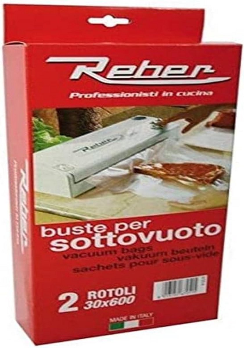 Vacuümrollen Keuken - Voedselbewaring - Vers Houden - Dubbele Naad - 30x600cm - Multicolor