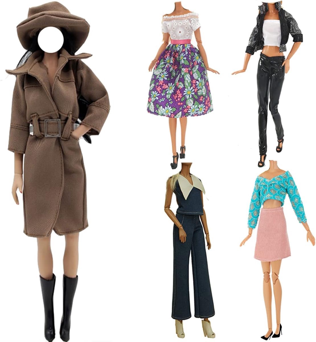 Poppenkleertjes Sets - Mode Outfits - Poppen Aankleden - Handgemaakte Unieke Stijlen - Voor 29 cm Poppen
