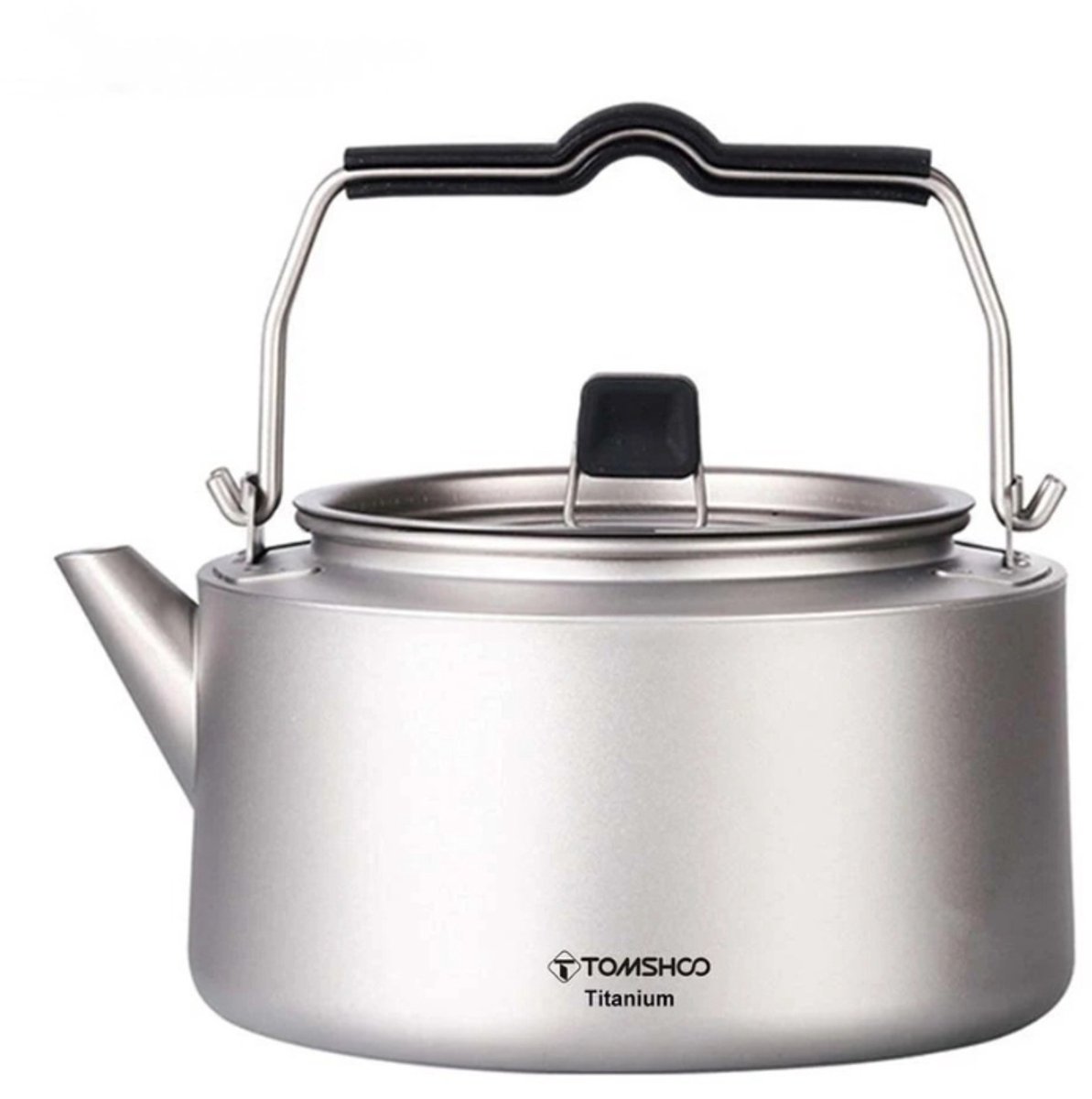 DIMICO - Waterkoker titanium - Theeketel camping - Outdoor koffiepot voor kamperen - 1000ML - Snelle Geleiding - Lichtgewicht