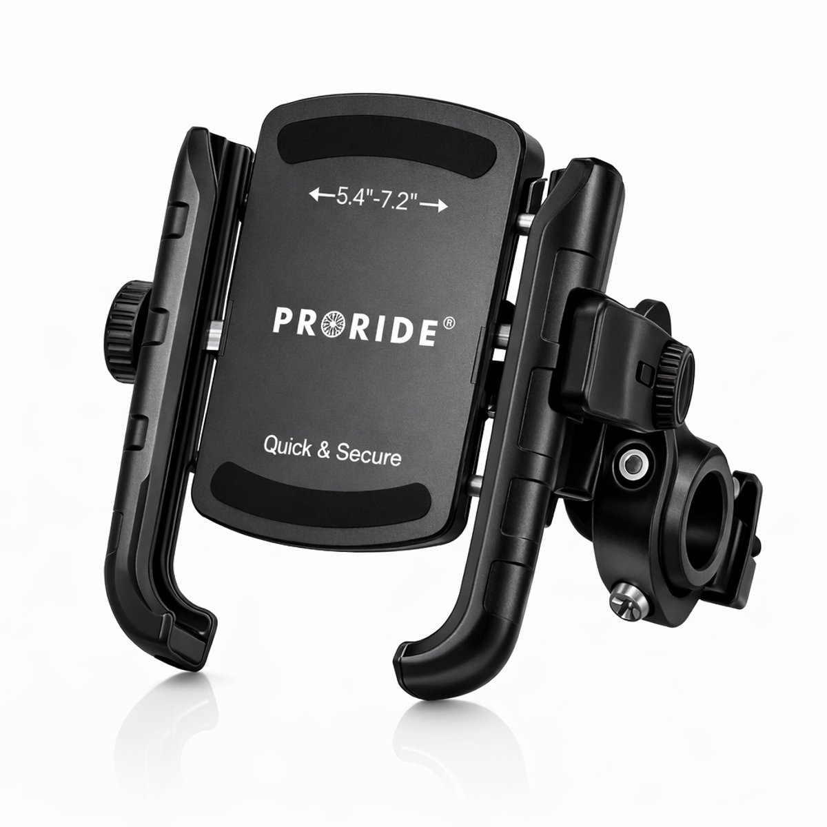Proride® Telefoonhouder Fiets met anti-shock - GSM Houder Fiets - 360 Graden Draaibaar & Verstelbaar - Universeel - Smartphone houder Fiets, Scooter, E-bike, Motor, Fatbike - Accessoires
