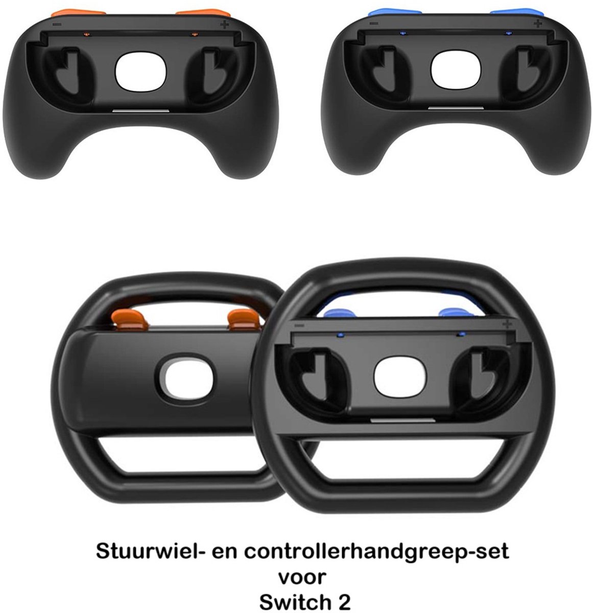 ATXANC controller en stuurwiel set – geschikt voor Nintendo Switch 2 controller accessoires en stuurwiel – voor multiplayer racegames – multiplayer gamebesturing accessoires – 4 stuks per doos, totaal 2 verpakkingsdozen