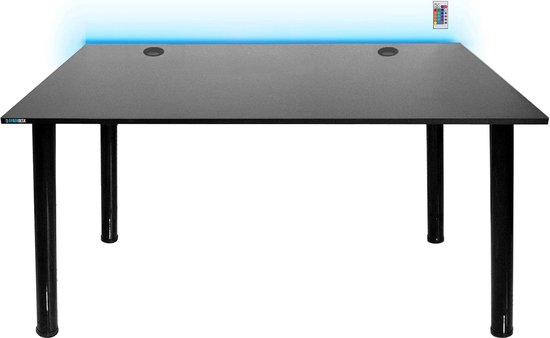 Gaming bureau 120x65 cm met LED verlichting voor pc en thuiskantoor van Merkloos — afbeelding 5