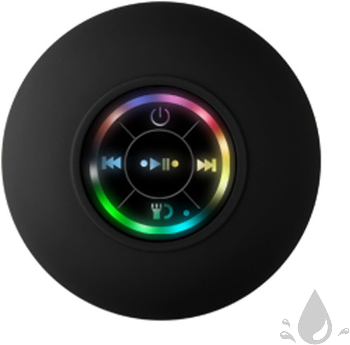 Draadloze Douche Speaker - Badkamer Audio - Muziek Luisteren - IPX4 Waterdicht - 9x9x5 cm - Zwart