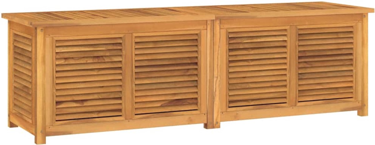 vidaXL - Tuinbox - met - zak - 175x50x55 - cm - massief - teakhout