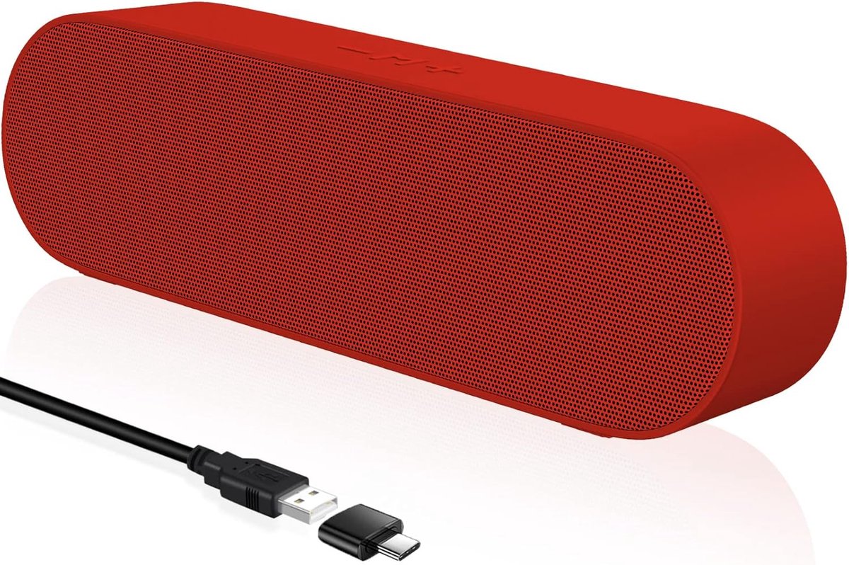 USB Computerluidspreker met Diepe Bass - Kleine Soundbar voor Desktop, Laptop en Tablet