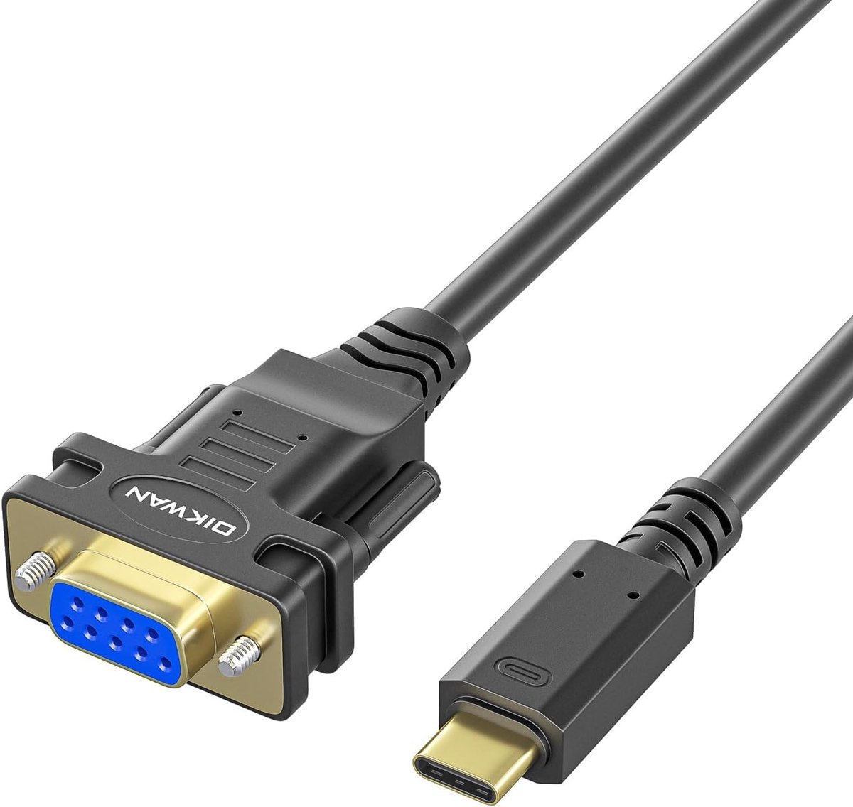 USB-C naar Seriële Adapterkabel Vrouwelijk (DB9/RS232) voor Windows, Mac en Linux