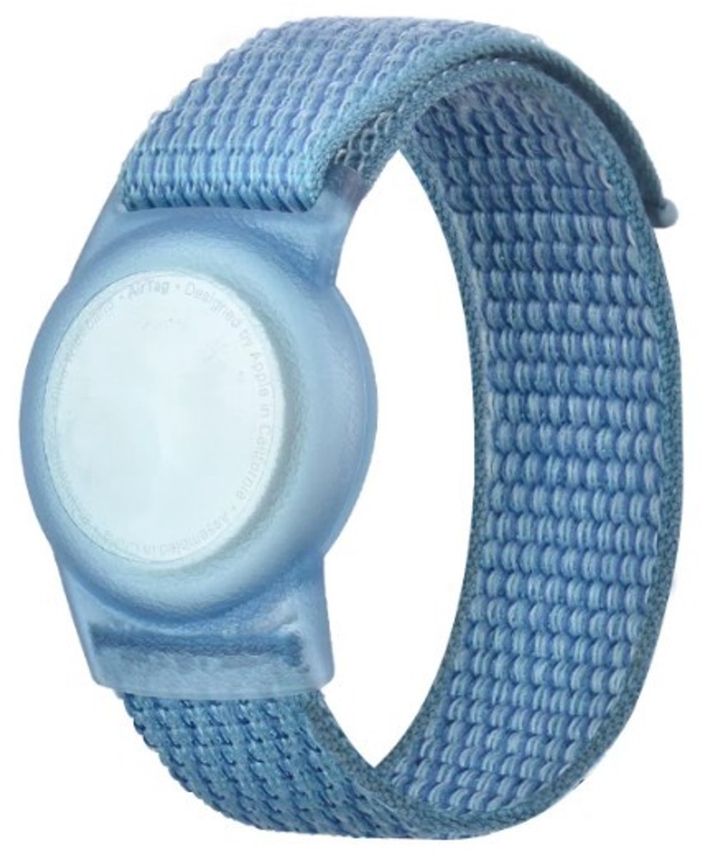 Go Go Gadget - Tracker Polsband - Armband - Geschikt voor Airtag - Voor kinderen - Tracker accessoire - 17cm - Blauw