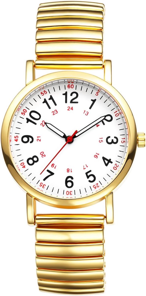 Dames Armbandhorloge - Analoge Quartz - Dagelijks Gebruik - Arabische Cijfers - 5 x 5 x 1 cm