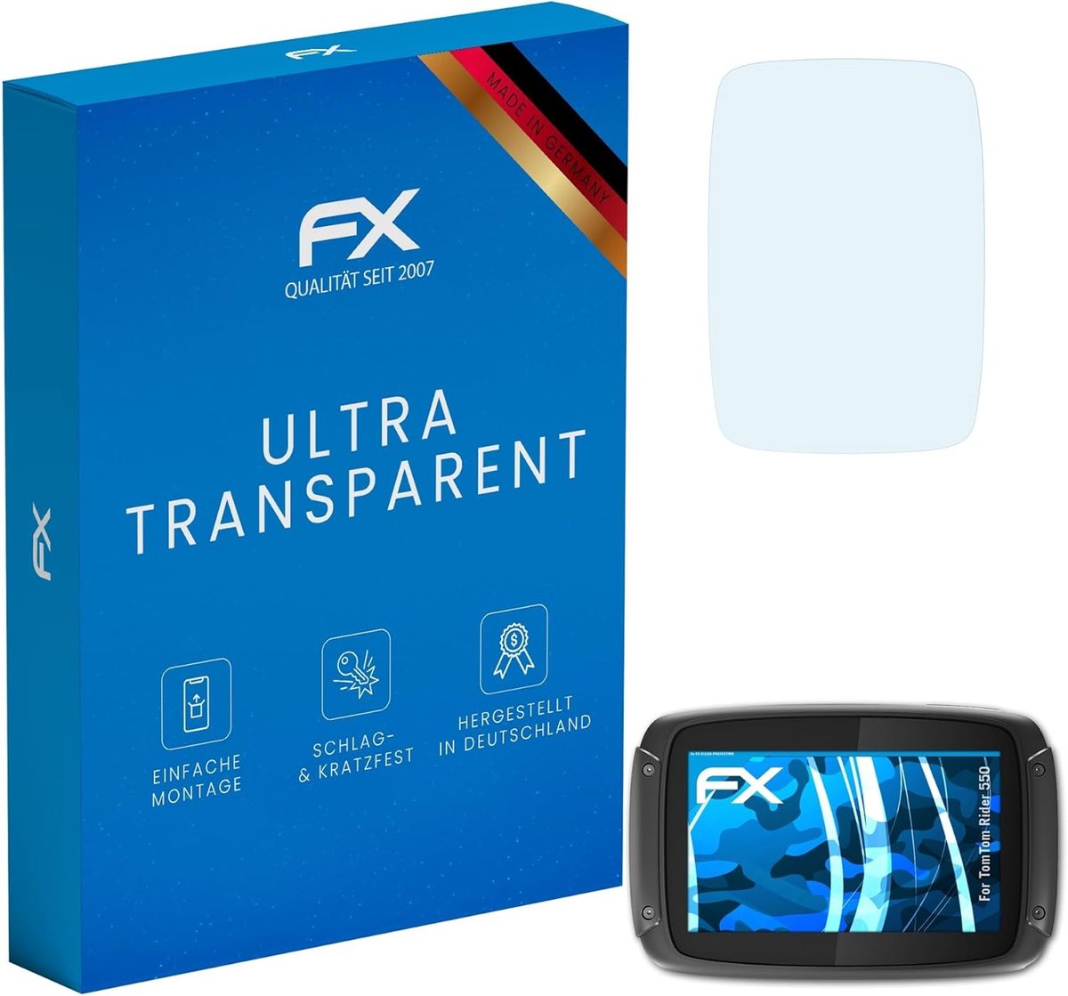 3x Screenprotector voor TomTom Rider 550 Ultra Helder Displayfolie Krasbestendig