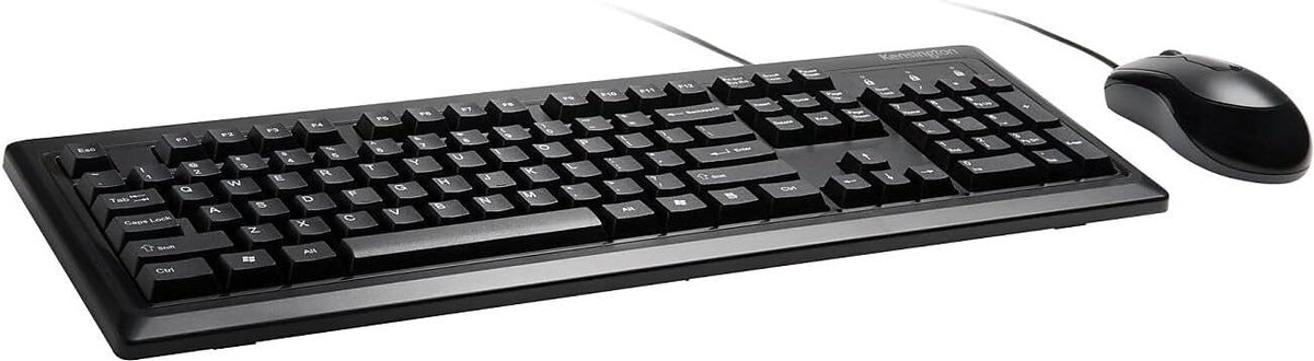 Bedraad Toetsenbord en Muis Set - Optische USB Muis en QWERTY Toetsencombinatie