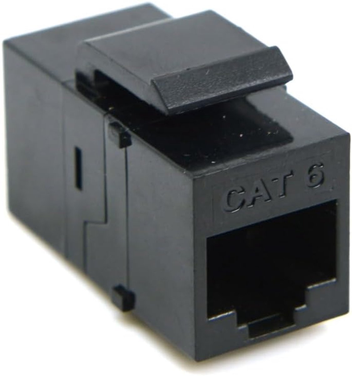 Keystone Koppeling RJ45 Vrouwelijk naar Vrouwelijk CAT6 UTP Netwerkconnector Zwart