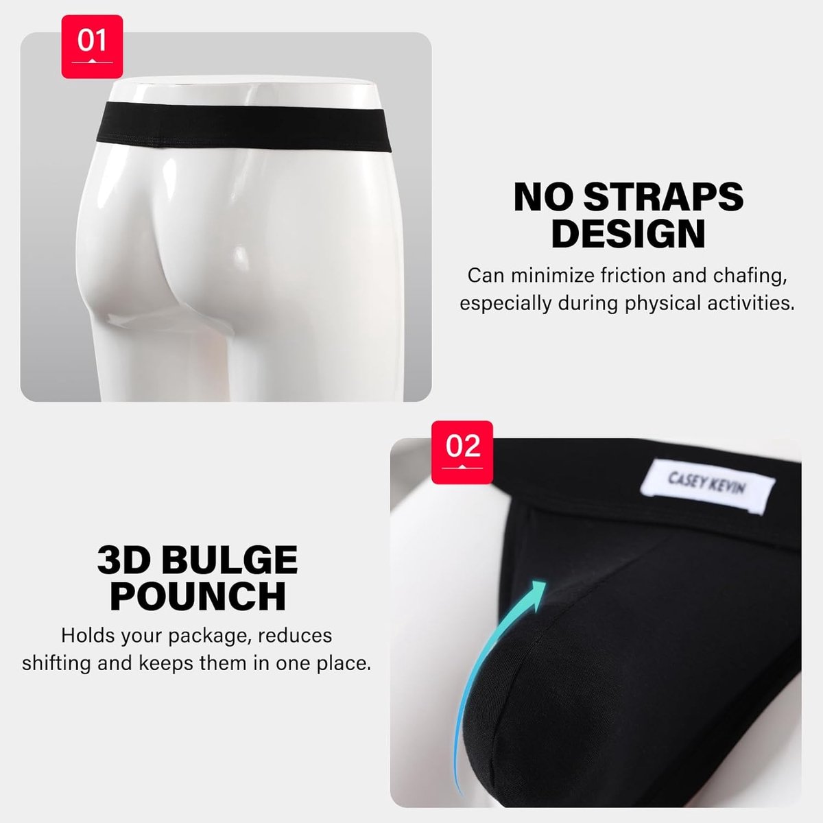 Heren String Tanga Slip Stringless Jockstrap Ondergoed