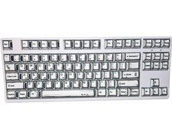 Graphite Keycaps - Witte Keycaps voor Gaming Toetsenbord - Cherry - PBT - Dye-Sub - 136 Keys