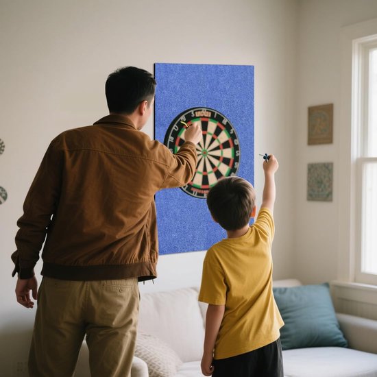 Dartbord Achterwand Set - 6x Vilt Pijltjesbord Bescherming Zelfklevend van Merkloos — afbeelding 3