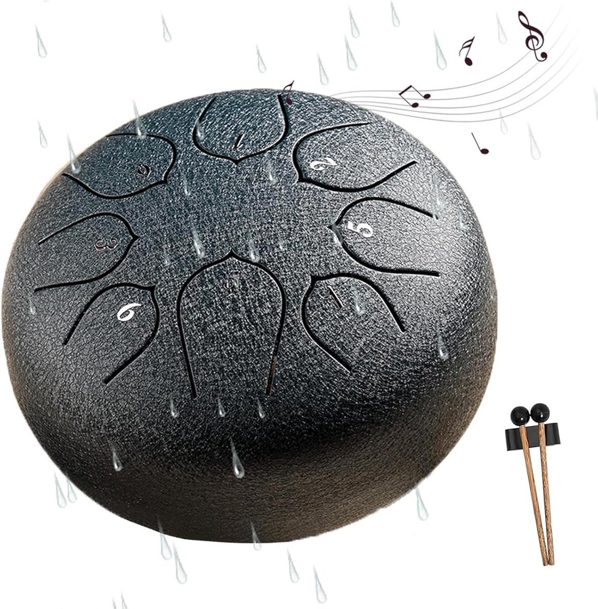 Chakra Regen Trommel 8 Noten Tuin Muziekinstrument Waterdicht